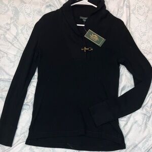 Ralph Lauren Black Knit Sweater NWT!